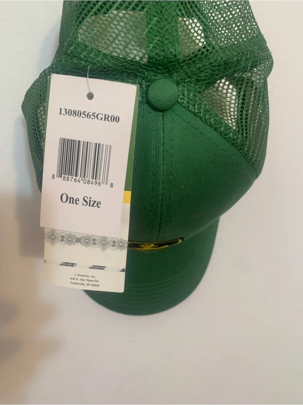John Deere Green and Yellow Logo Mesh-Back Cap